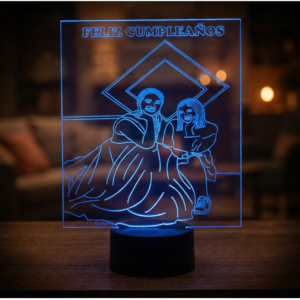 Lámpara Personalizada Cumpleaños - Retrato Amigas