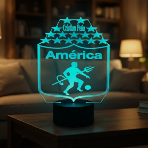 Lámpara Personalizada Fútbol - Escudo y Nombre