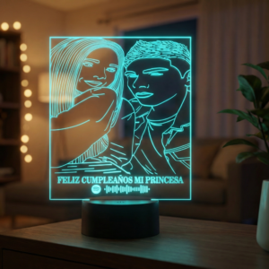 Lámpara Personalizada Spotify - Pareja Cumpleaños