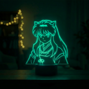Lámpara anime inuyasha personalizada en acrílico