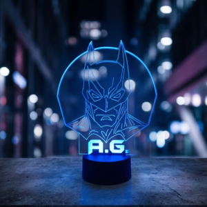 Lámpara Personalizada Superhéroes - Batman con Iniciales